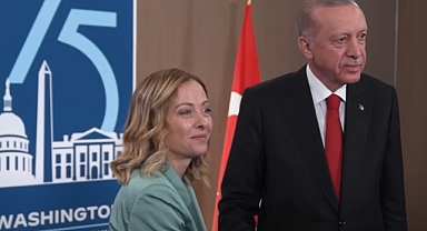 Cumhurbaşkanı Erdoğan, Meloni ile görüştü