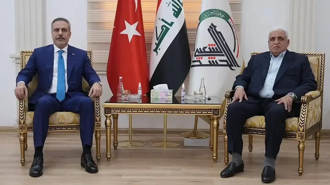 Haşdi Şabi Başkanı Falih el-Feyyad ve Hakan Fidan arasında kritik hörüşme